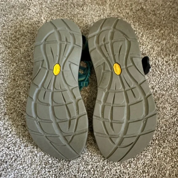 Chaco Teal and Black Sandals - Picture 4 of 7